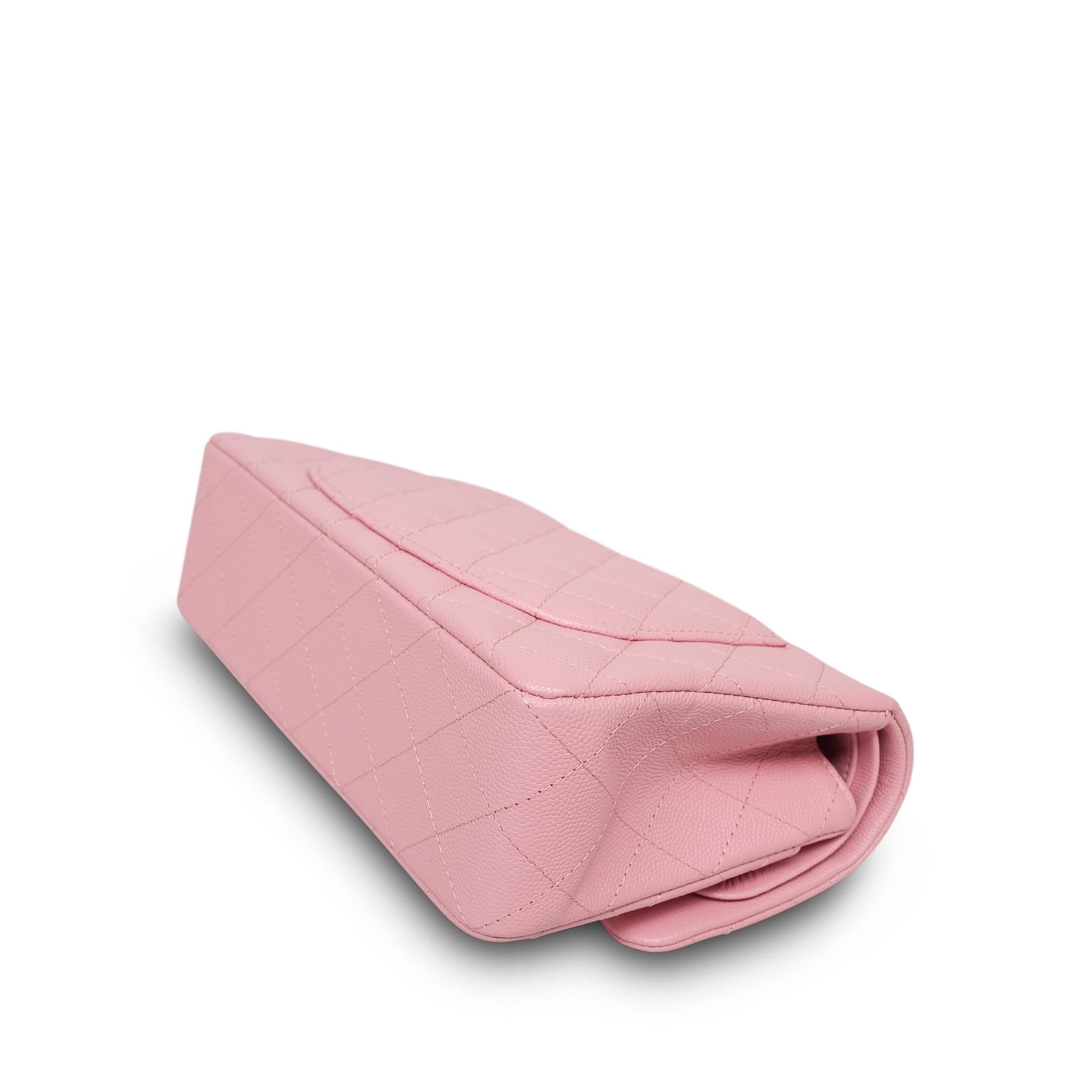 Product image 11 of 17: Pink Sakura Caviar Quilted Classic Flap Small LGHW