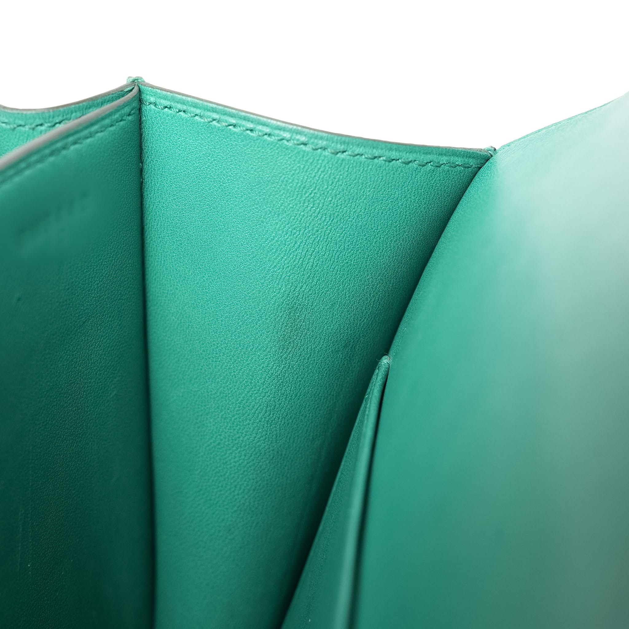 Product image 23 of 29: Constance 18 Vert Jade Epsom Gold Plated B Stamp