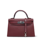 Product image 1 of 14: Mini Kelly Sellier Rouge H Epsom Palladium Plated B Stamp