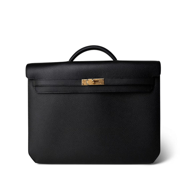 Kelly Depeches 36 Noir Briefcase Gold Plated B Stamp – REDELUXE