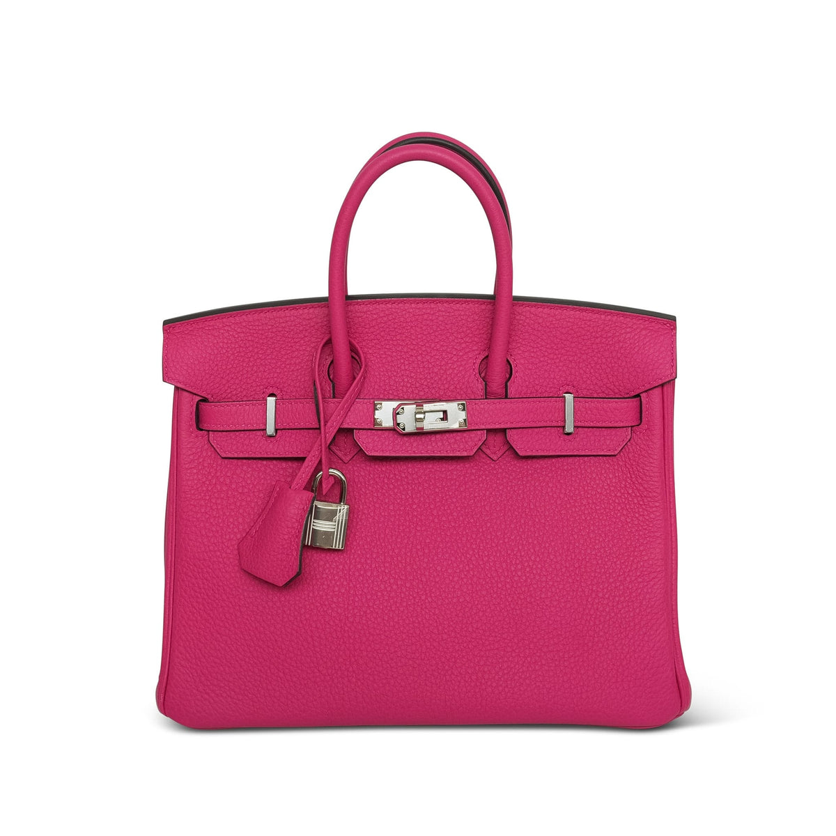Birkin 25 Rose Mexico Togo Palladium Plated K Stamp