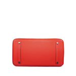 Product image 11 of 21: Birkin 35 Capucine Togo Palladium Plated P Square Stamp