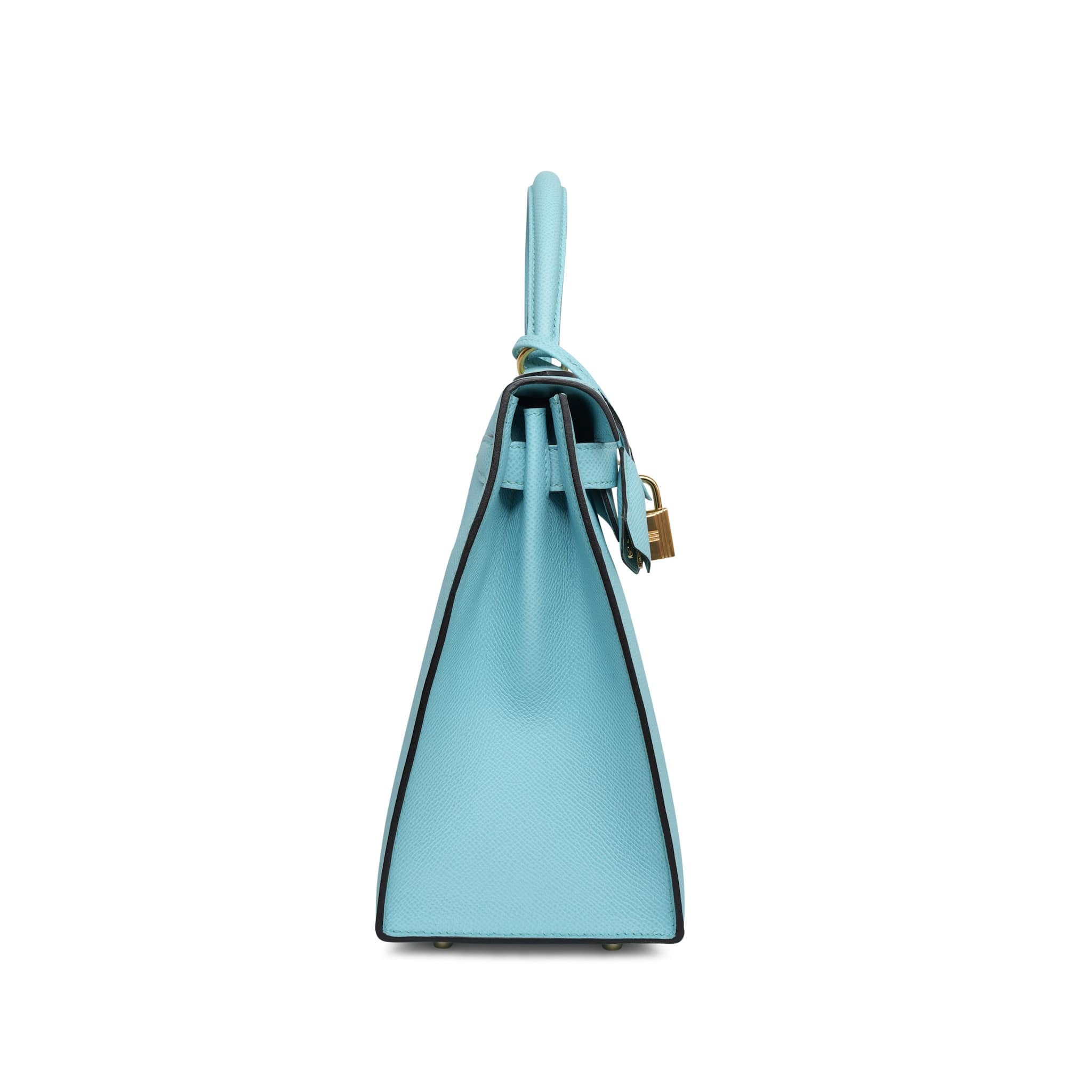 Product image 8 of 16: Kelly Sellier 28 Bleu Atoll Epsom Gold Plated Y Stamp