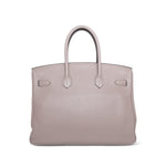 Product image 7 of 18: Birkin 35 Gris Tourterelle Clemence Palladium Plated N Square Stamp