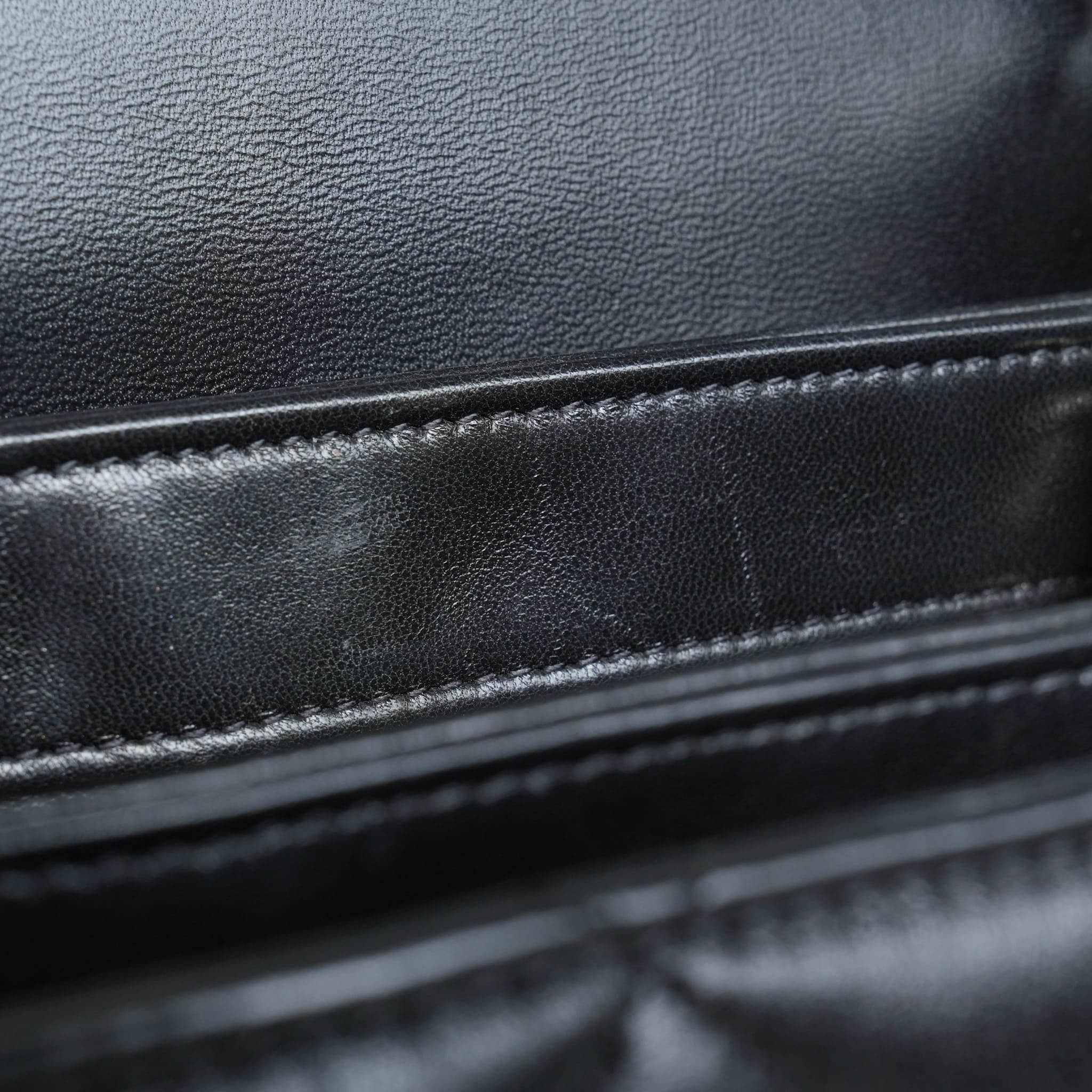 Product image 24 of 28: Black Lambskin Quilted Small Trendy CC LGHW