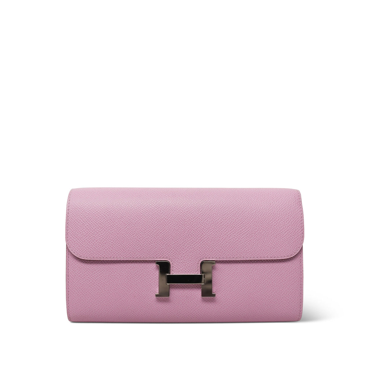 Constance Wallet To Go Mauve Sylvestre Veau Epsom Palladium Plated Z Stamp