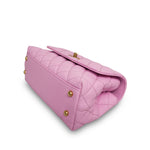 Product image 8 of 22: 23P Lilac/Pink Caviar Quilted Coco Chain Handle Small AGHW