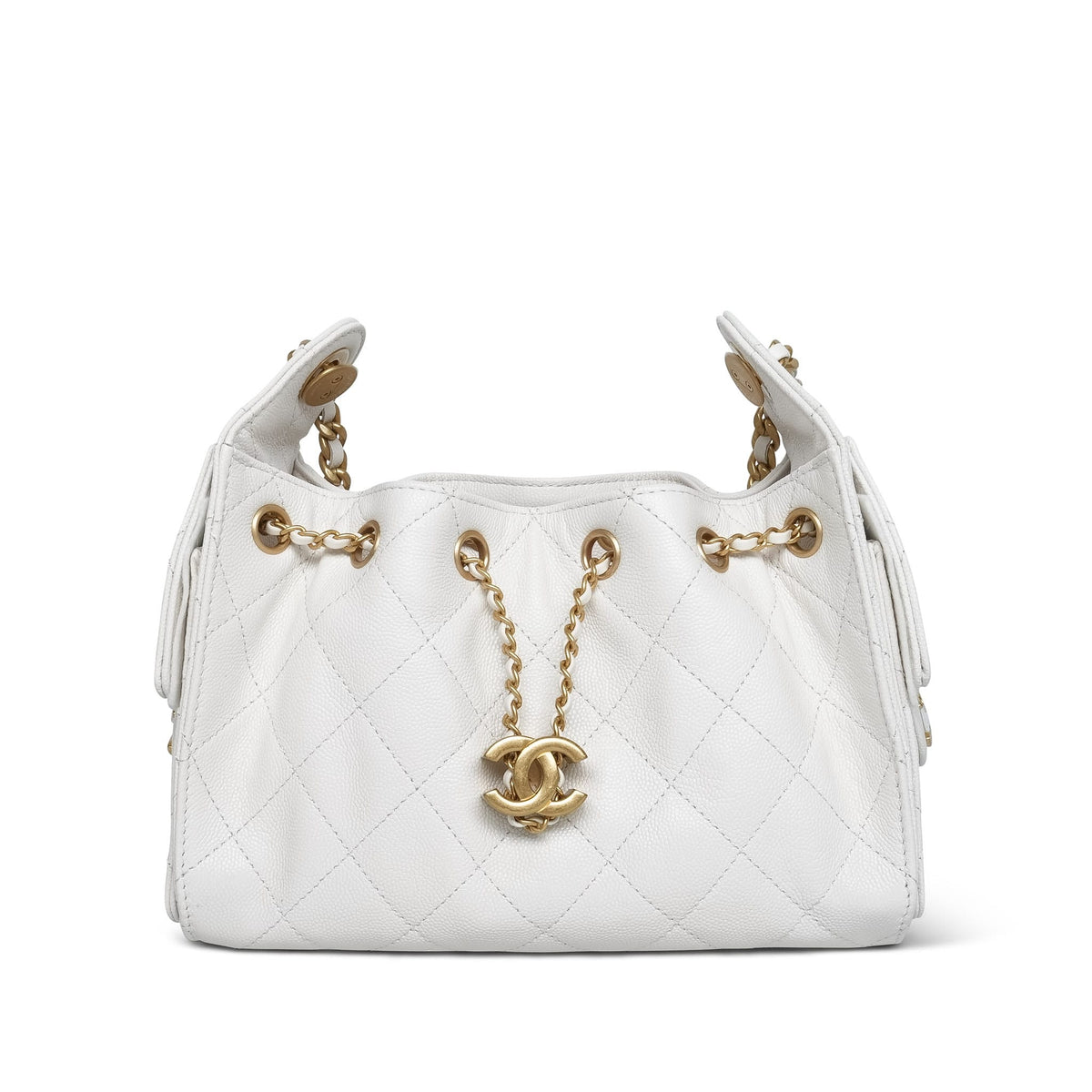White Caviar Quilted 25 Hobo Bag Mini AGHW