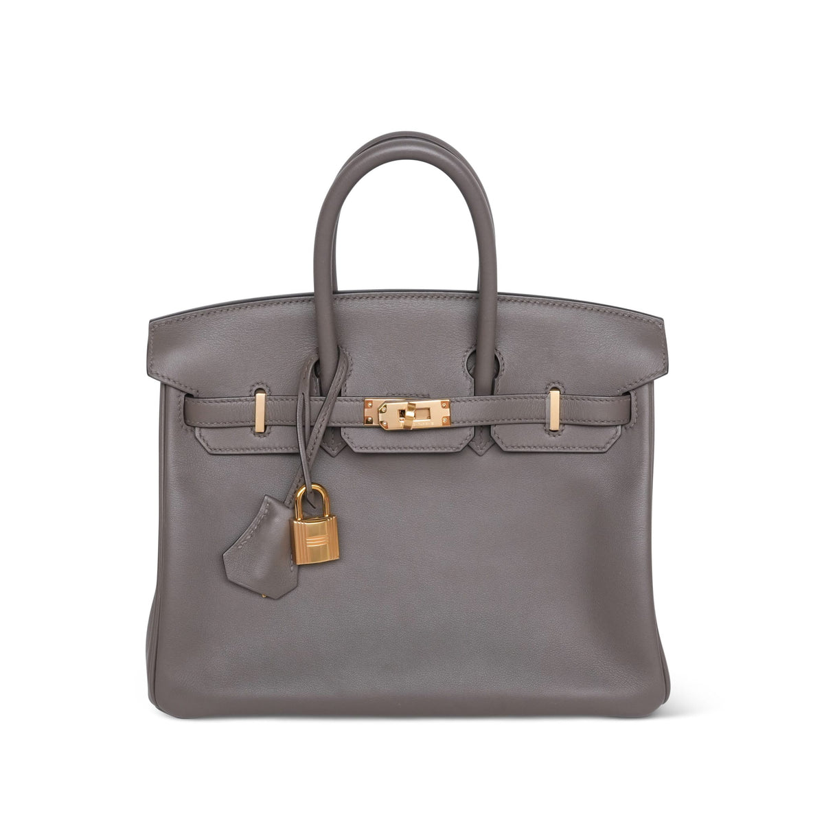 Birkin 25 Etain Veau Swift Gold Plated D Stamp