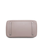 Product image 9 of 18: Birkin 35 Gris Tourterelle Clemence Palladium Plated N Square Stamp