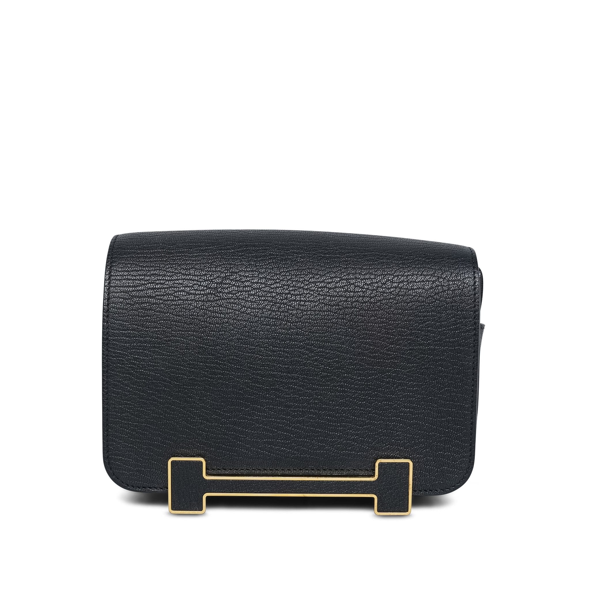 Product image 3 of 17: Geta Black Chèvre Mysore Gold Plated B Stamp