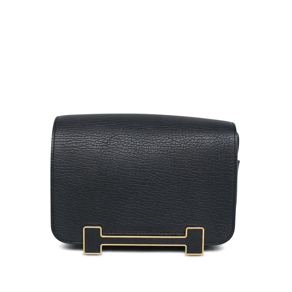 Geta Black Chèvre Mysore Gold Plated B Stamp