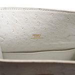 Product image 2 of 18: Kelly Sport PM White Ostrich Gold Plated R Circle