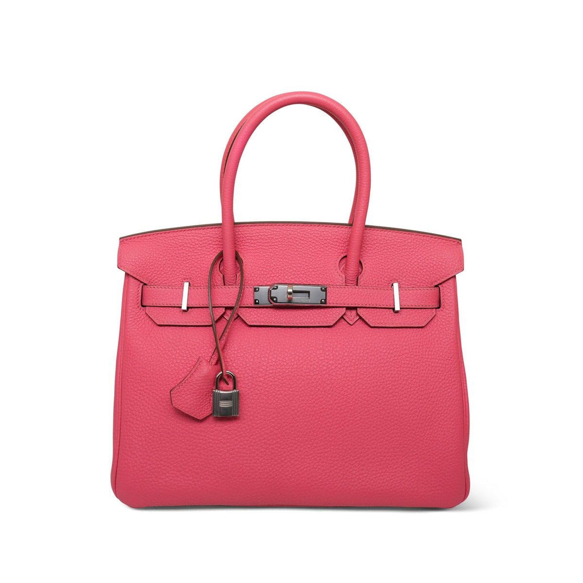 Birkin 30 Rose Lipstick Veau Togo Palladium Plated Q Square Stamp