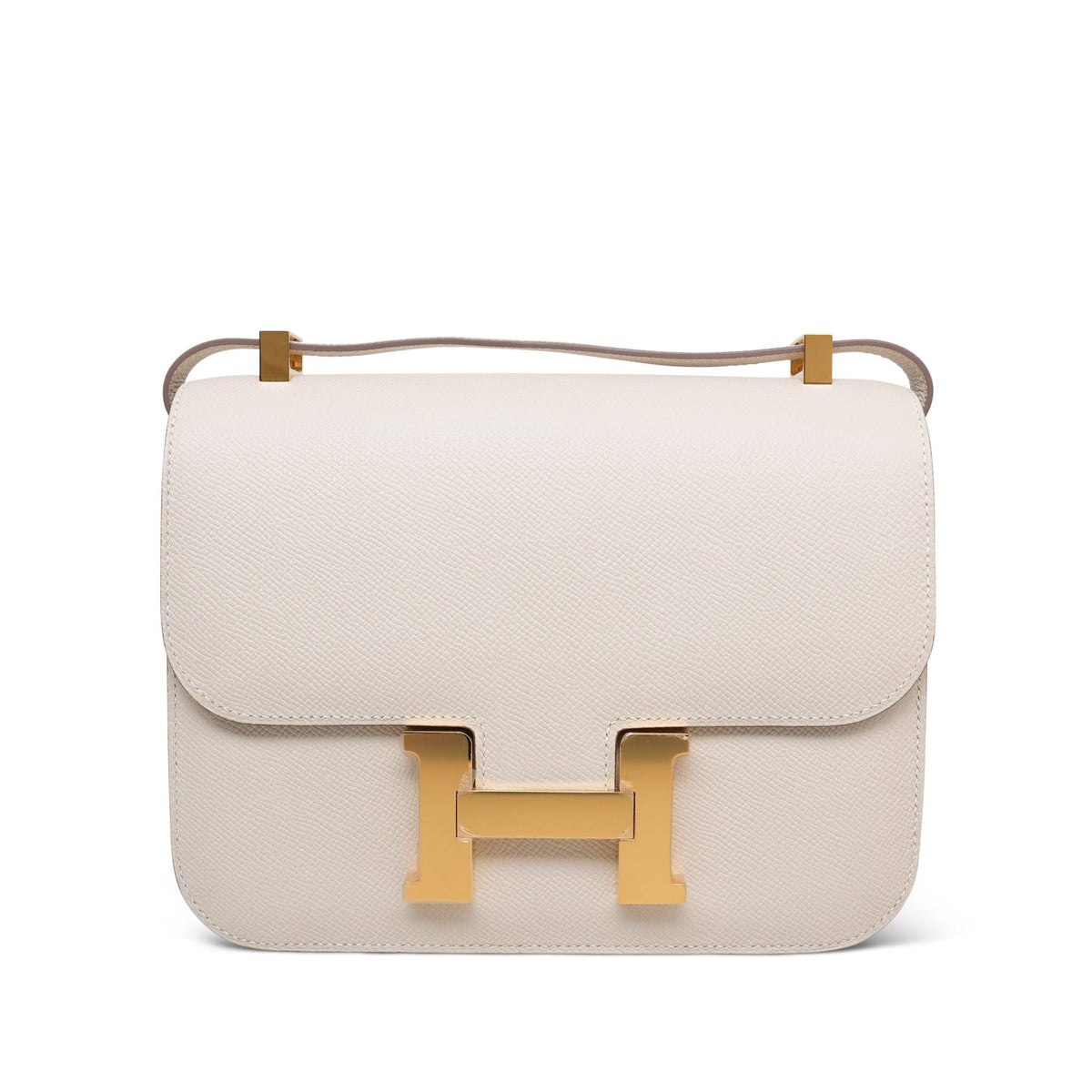 Constance 24 Craie Epsom Gold Plated W Stamp