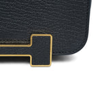 Product image 5 of 17: Geta Black Chèvre Mysore Gold Plated B Stamp