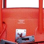 Product image 3 of 21: Birkin 35 Capucine Togo Palladium Plated P Square Stamp