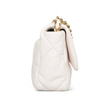 Product image 4 of 26: White Lambskin Quilted 19 Flap Small Mixed HW