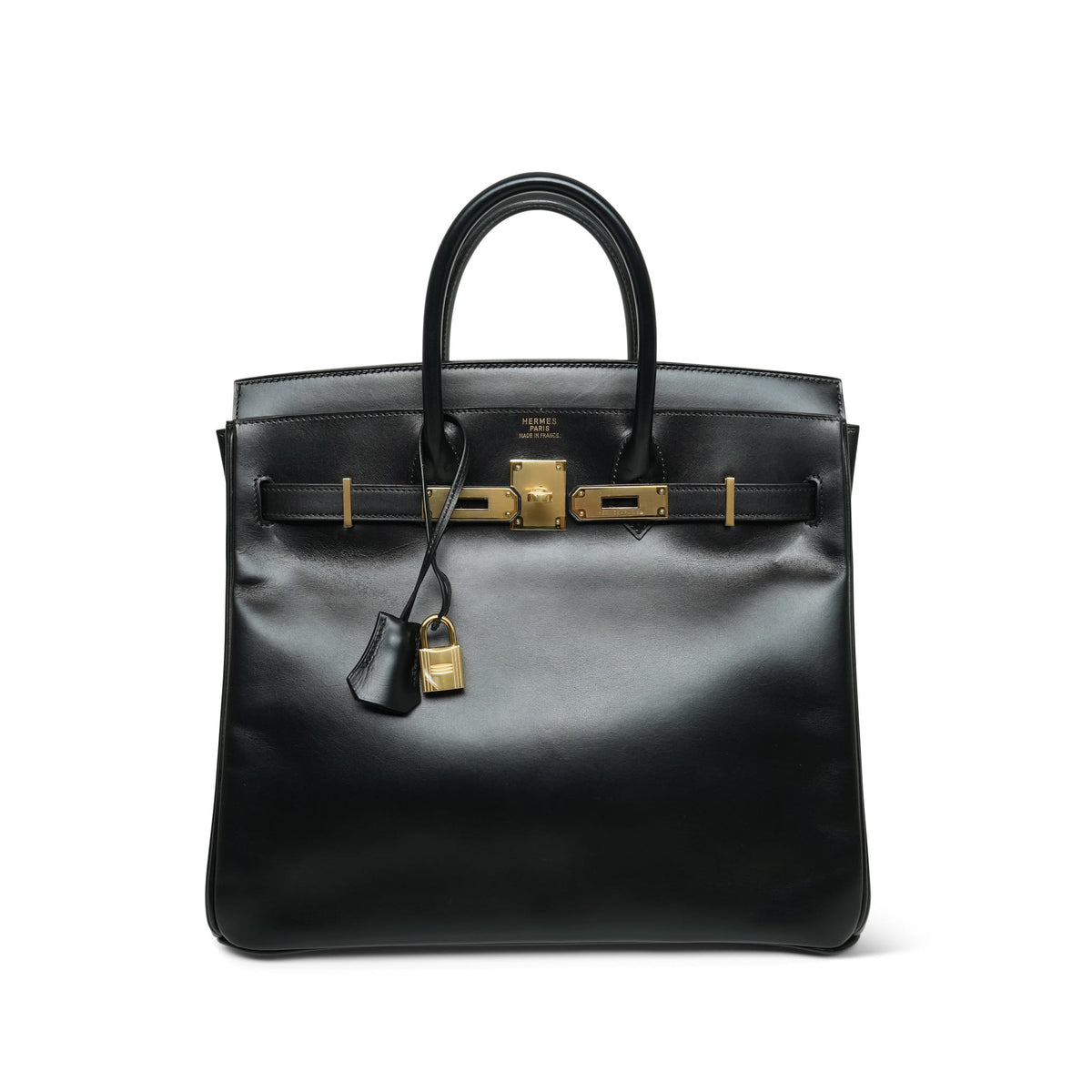HAC 32 Black Box Calfskin Gold Plated V Circle