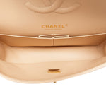 Product image 17 of 17: Beige Clair Lambskin Quilted Classic Flap Medium Gold HW