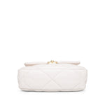 Product image 8 of 26: White Lambskin Quilted 19 Flap Small Mixed HW