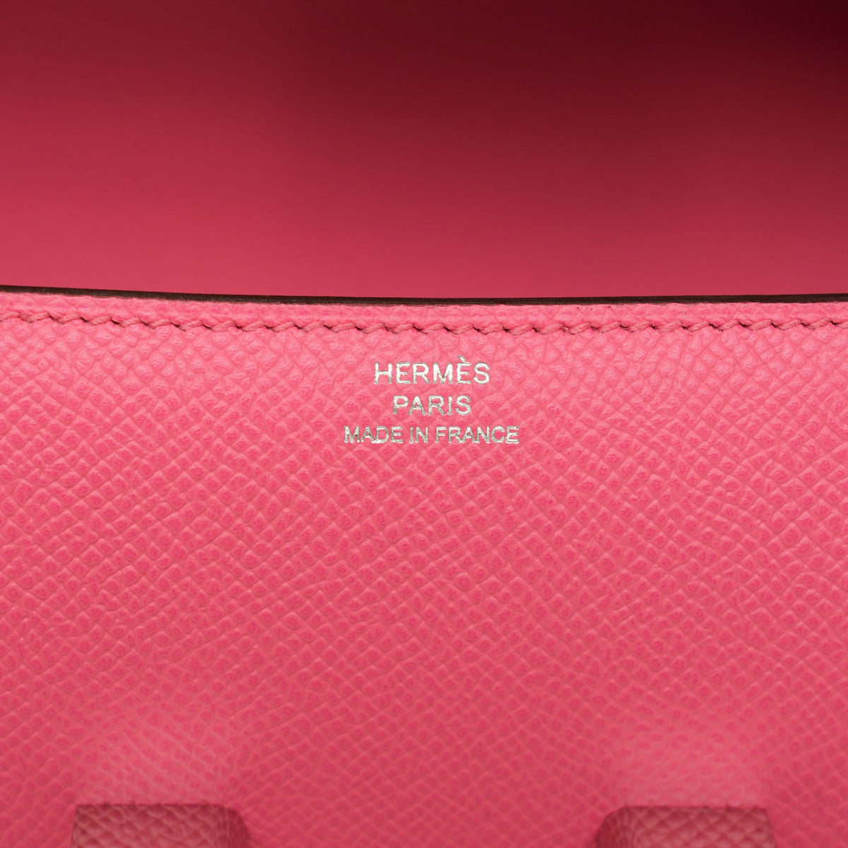 Constance Elan Rose Azalee Epsom Palladium Plated G Stamp