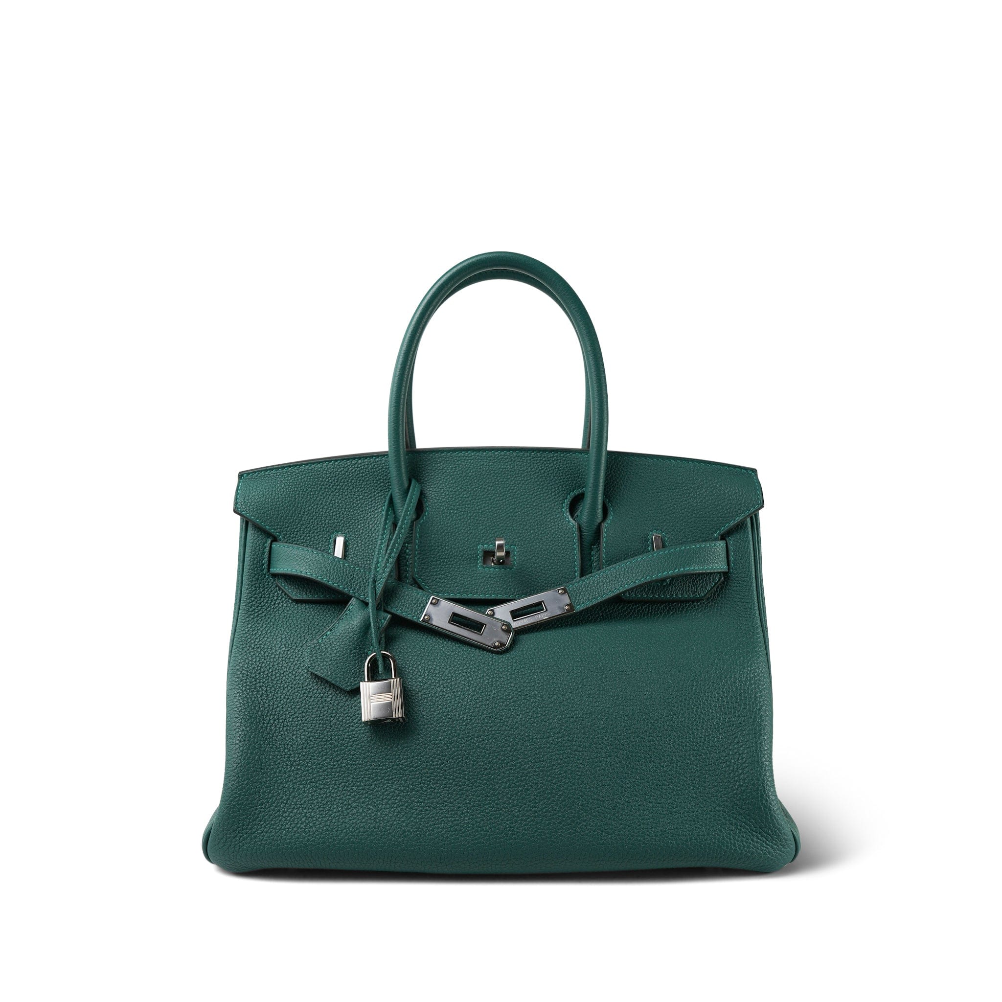 Birkin 30 Malachite Togo Palladium Plated D Stamp – REDELUXE