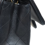 Product image 5 of 21: Black Lambskin Quilted Square Flap Mini Light Gold Hardware