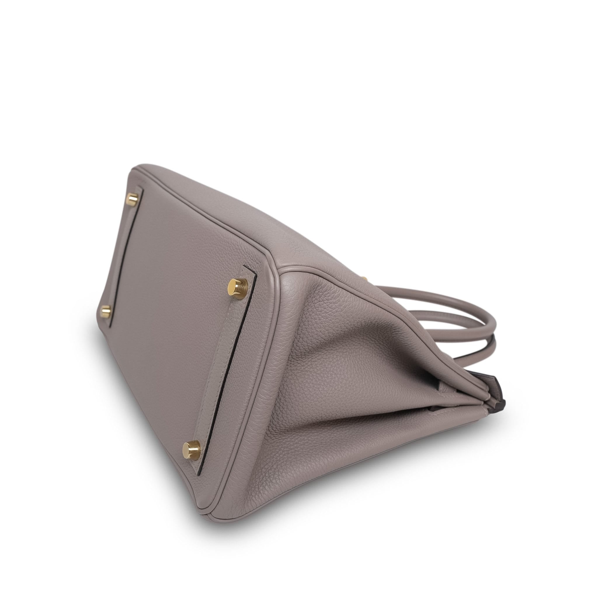 Product image 11 of 14: Birkin 30 Gris Asphalte Togo Gold Plated C Stamp