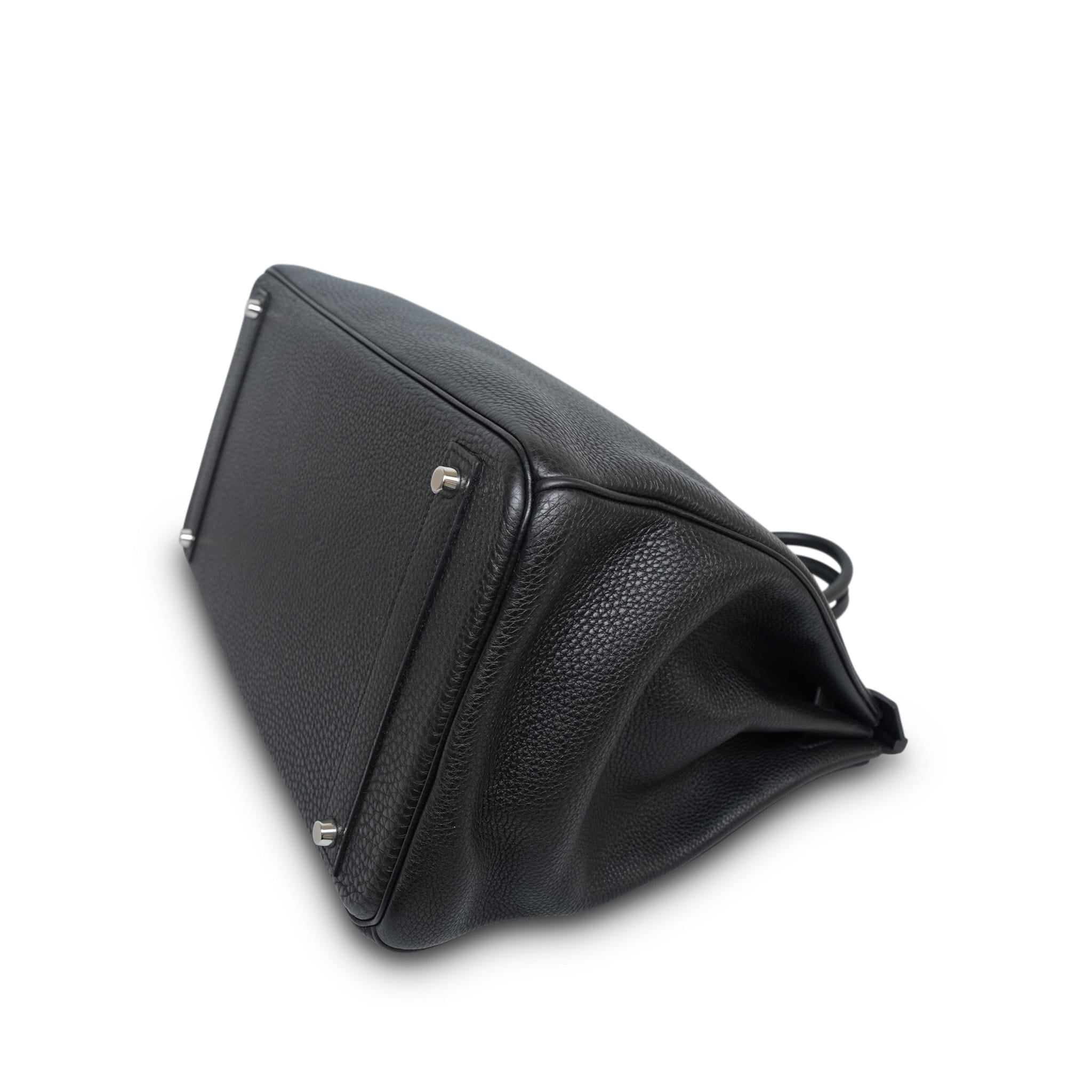 Product image 11 of 14: Birkin 40 Black Togo Palladium Plated O Square Stamp