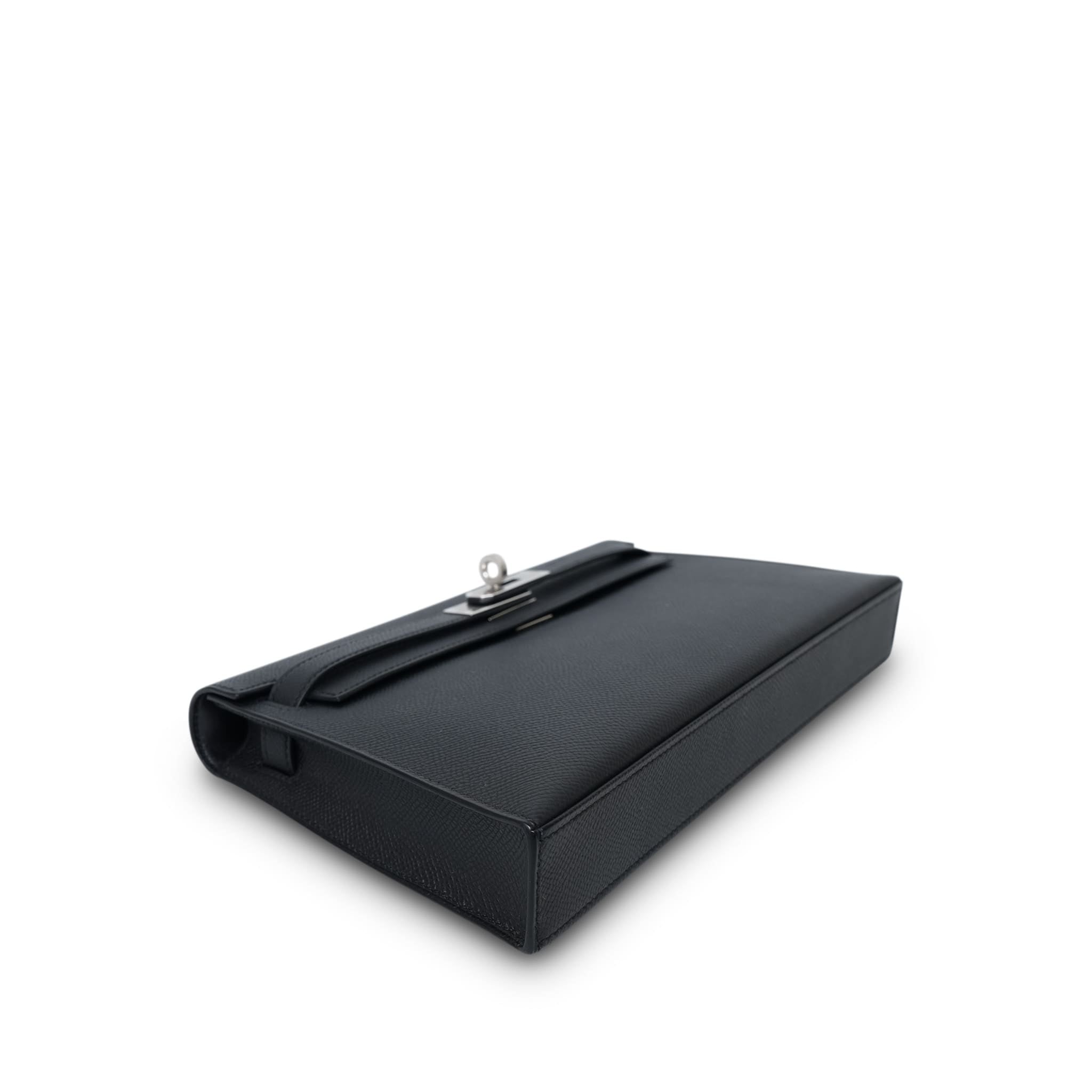 Product image 13 of 19: Kelly Elan Black Epsom Palladium Plated K Stamp