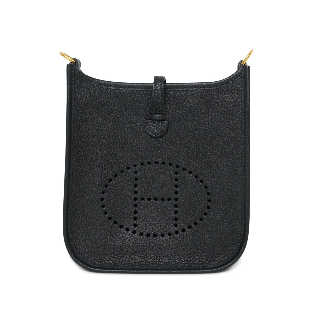Evelyne 16 TPM Black Clemence Gold Plated B Stamp