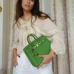Product image 6 of 19: Birkin 25 Vert Yucca Togo Gold Plated W Stamp