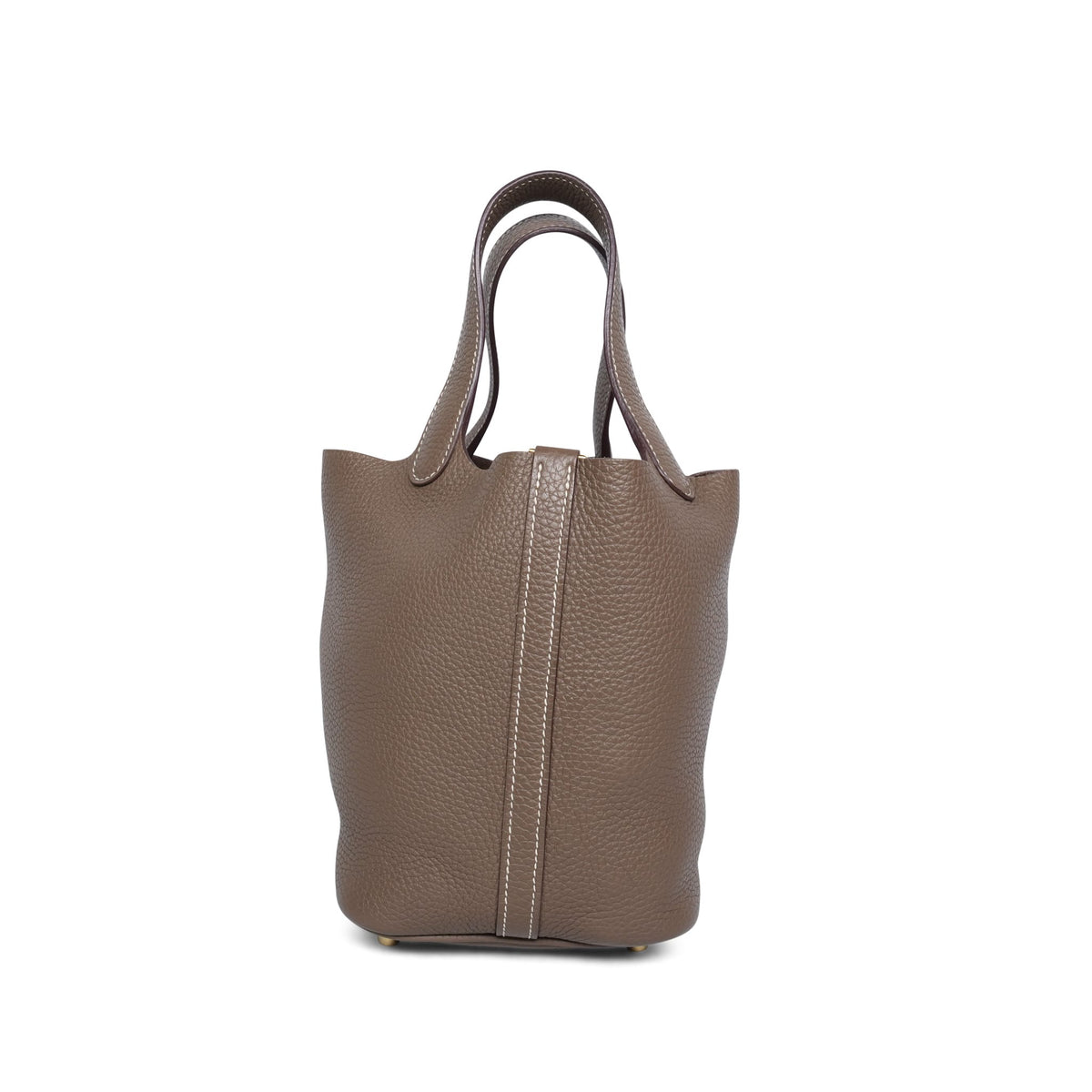 Picotin 18 Etoupe Clemence Gold Plated C Stamp