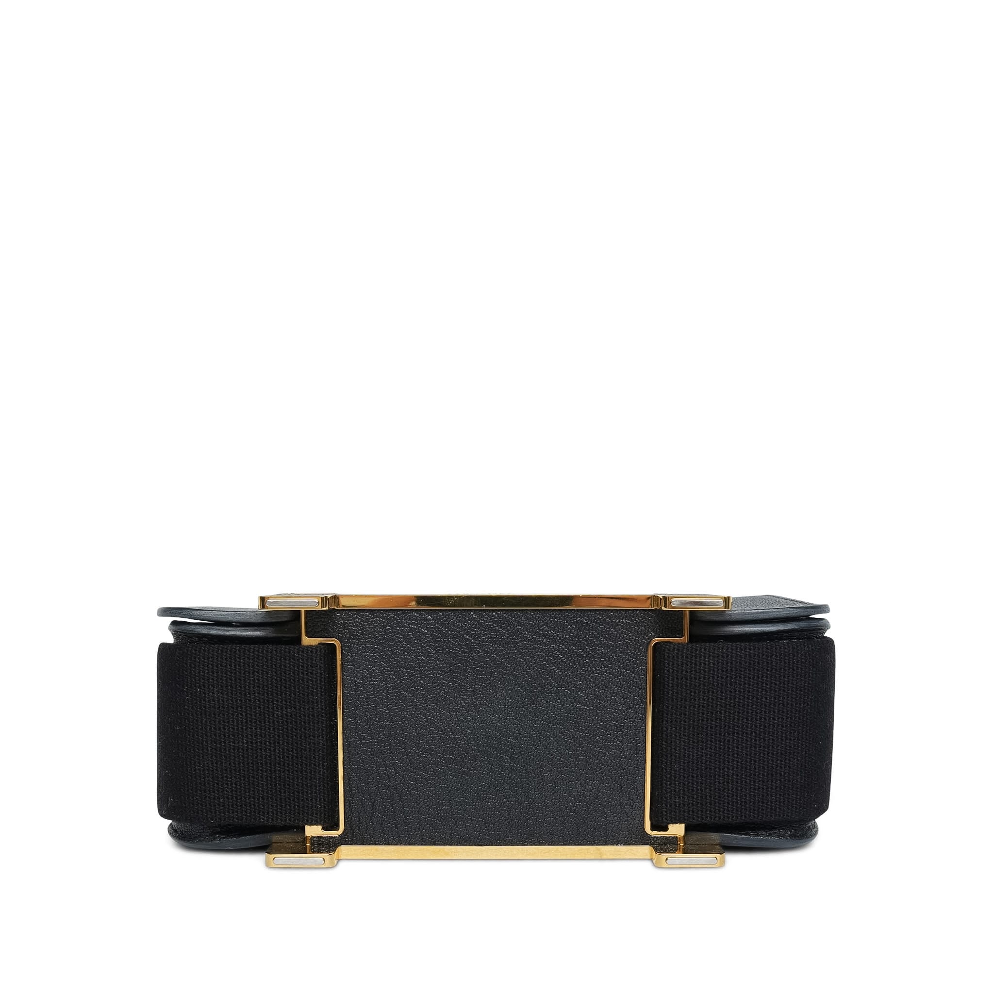 Product image 11 of 17: Geta Black Chèvre Mysore Gold Plated B Stamp