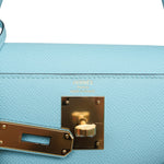 Product image 2 of 16: Kelly Sellier 28 Bleu Atoll Epsom Gold Plated Y Stamp