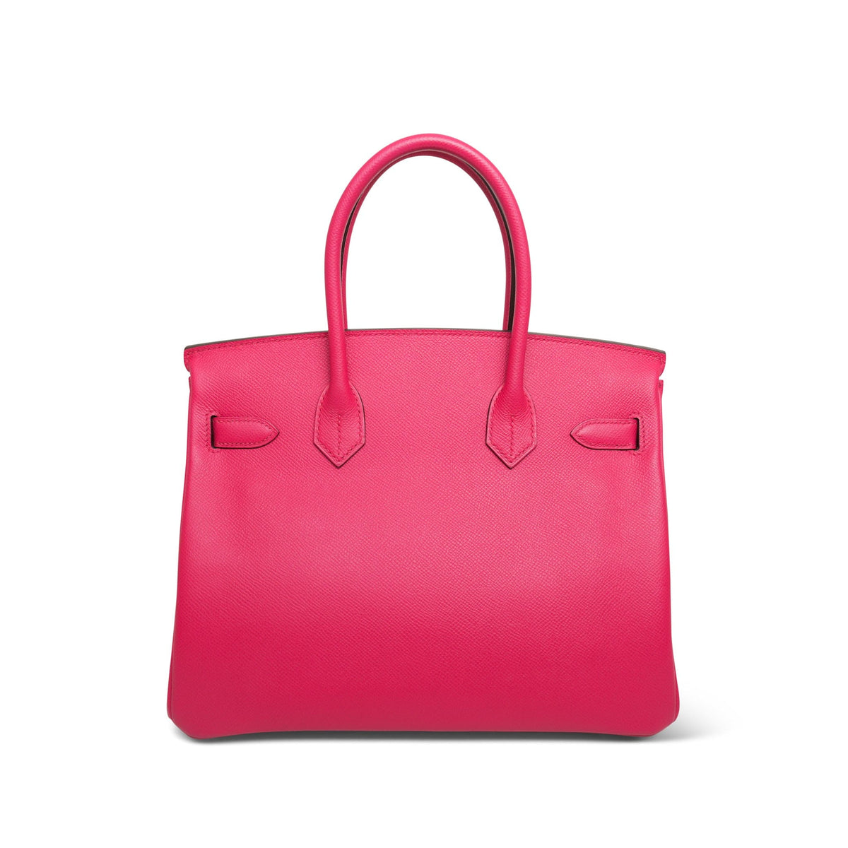 Birkin 30 Rose Extreme Epsom Palladium Plated D Stamp