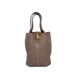 Product image 5 of 17: Picotin 18 Etoupe Clemence Gold Plated C Stamp