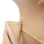 Product image 15 of 15: Beige Clair Caviar Quilted Double Flap Small Gold HW