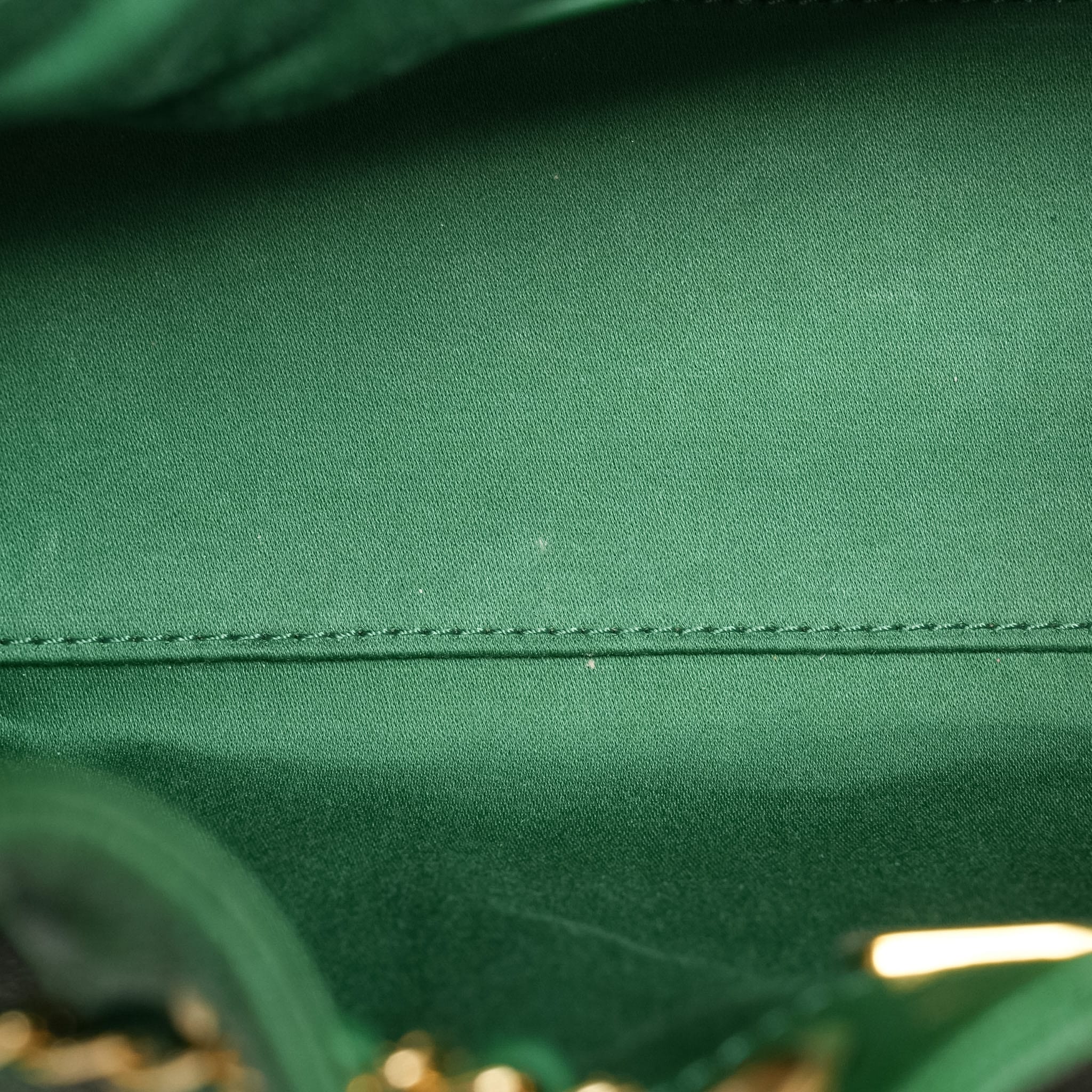 Product image 17 of 19: Green Caviar Quilted 25 Hobo Bag Mini Gold Hardware