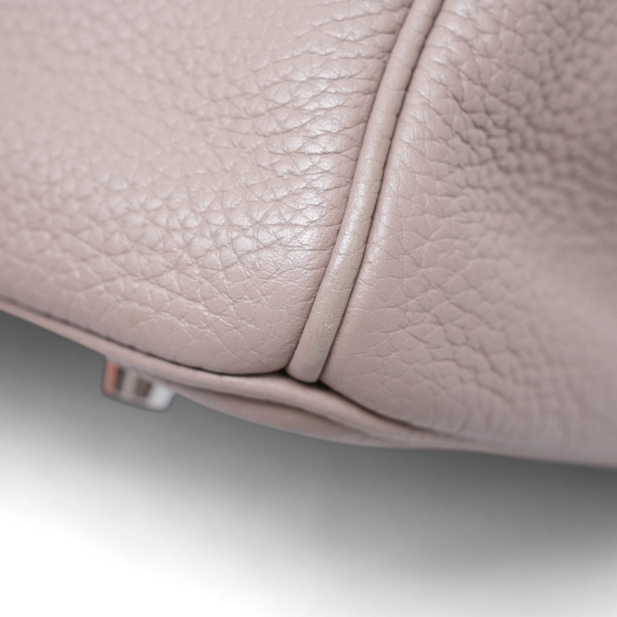 Product image 17 of 18: Birkin 35 Gris Tourterelle Clemence Palladium Plated N Square Stamp