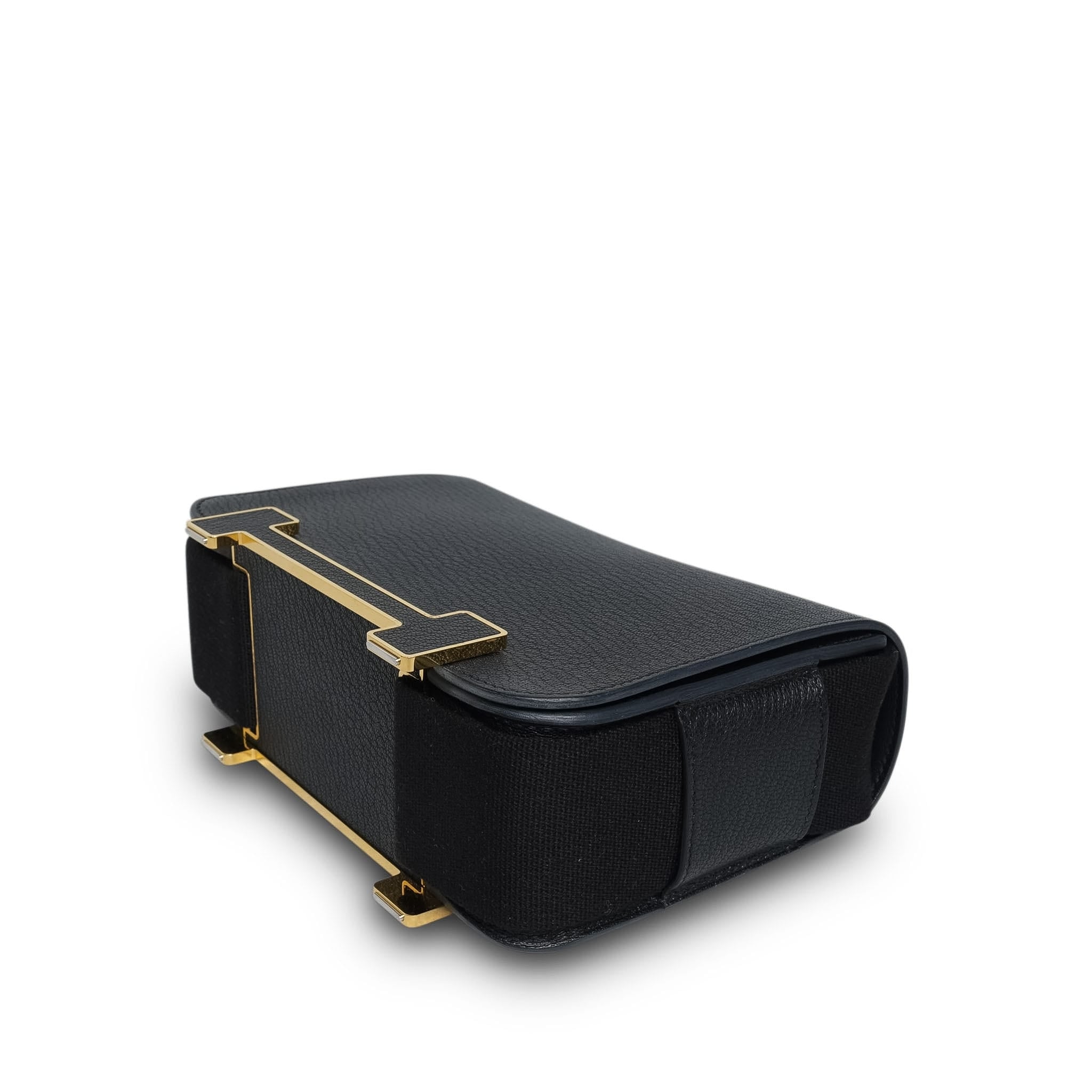 Product image 13 of 17: Geta Black Chèvre Mysore Gold Plated B Stamp