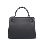 Product image 9 of 16: Kelly Retourne 28 Black Veau Togo Palladium Plated K Stamp