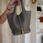 Product image 10 of 15: Picotin 18 Gris Meyer Clemence Gold Plated Y Stamp