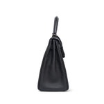 Product image 8 of 16: Kelly Retourne 28 Black Veau Togo Palladium Plated K Stamp