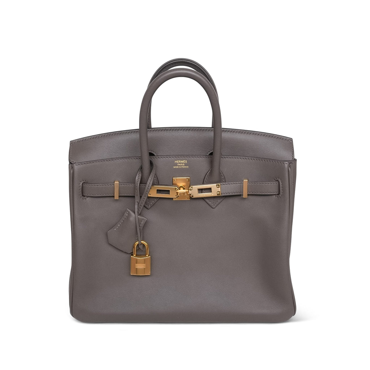 Birkin 25 Etain Veau Swift Gold Plated D Stamp