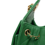 Product image 19 of 19: Green Caviar Quilted 25 Hobo Bag Mini Gold Hardware