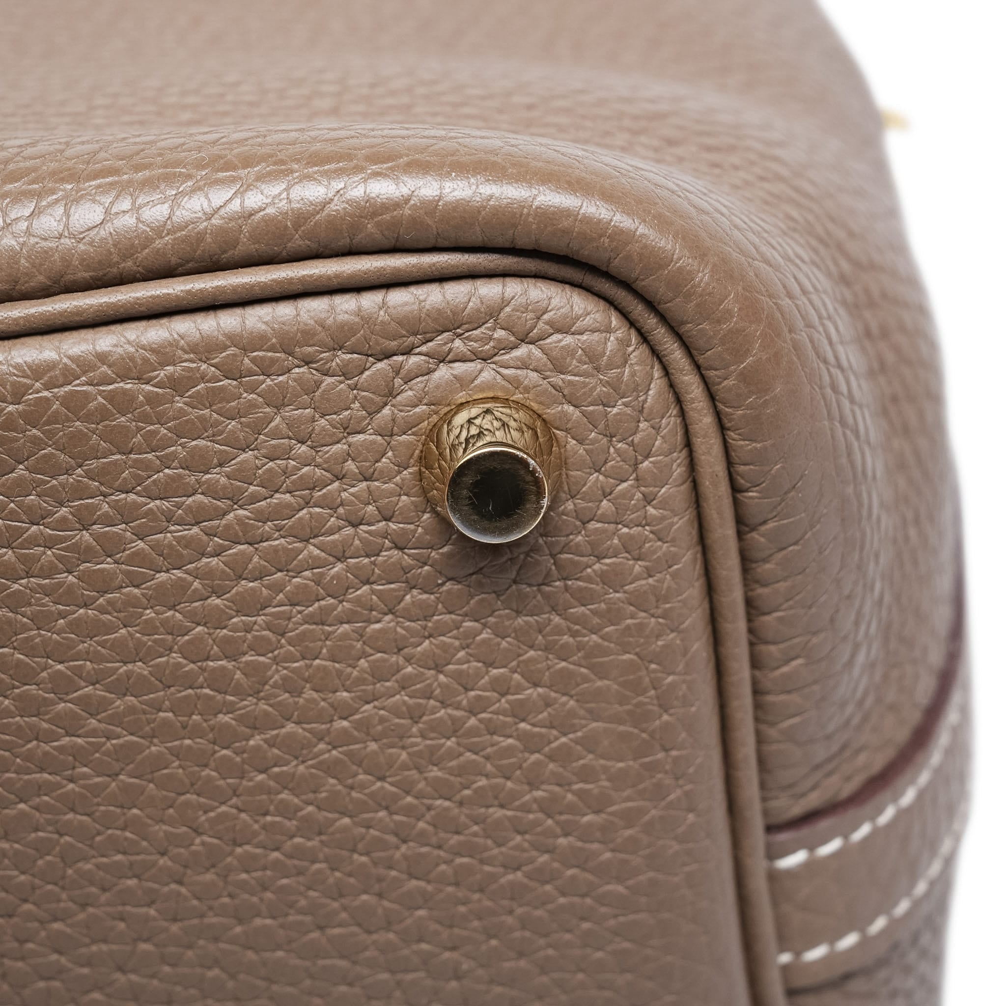 Product image 15 of 17: Picotin 18 Etoupe Clemence Gold Plated C Stamp
