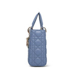 Product image 6 of 15: Dior Dark Blue Cannage Lambskin Lady Dior Small