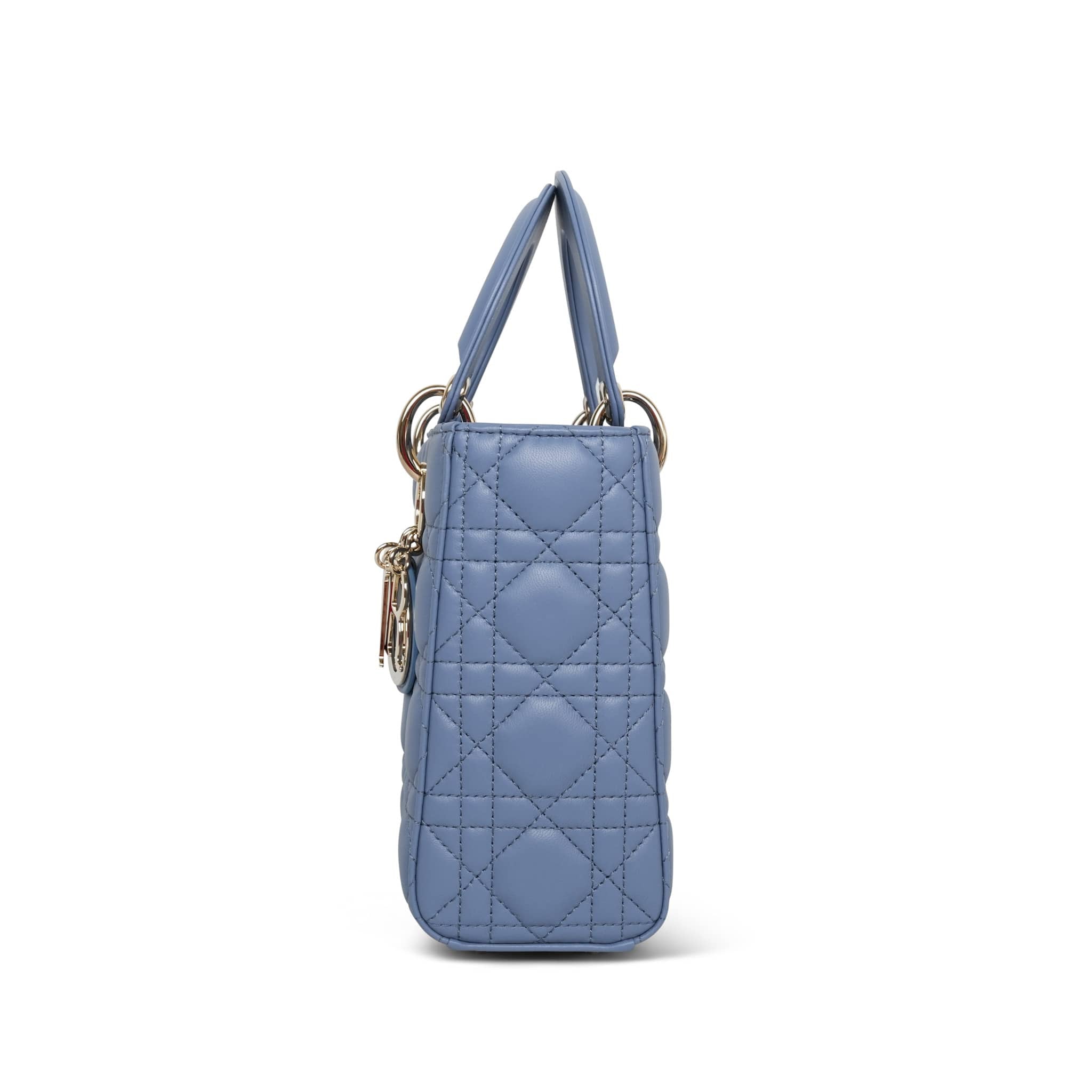 Product image 6 of 15: Dior Dark Blue Cannage Lambskin Lady Dior Small